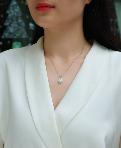 Infinite — Signature Sterling Silver Pendant Necklace (Luxury Moissanite)