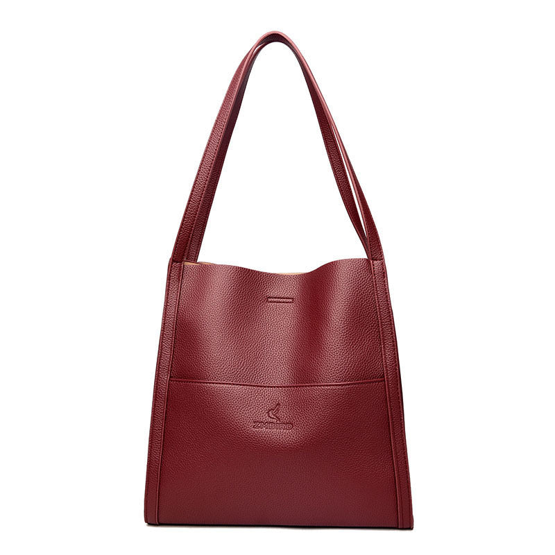 Solid Color Shoulder Bag