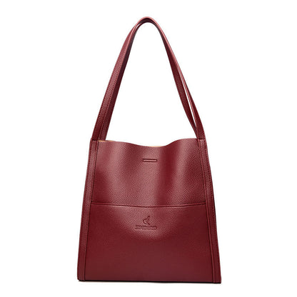 Solid Color Shoulder Bag