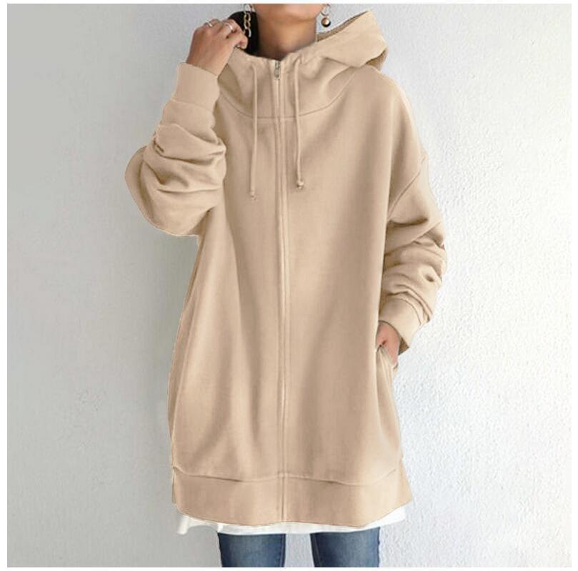 Fuzzy Full-Zip Pullover Hoodie
