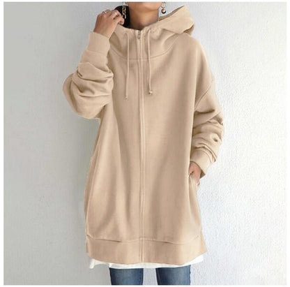 Fuzzy Full-Zip Pullover Hoodie