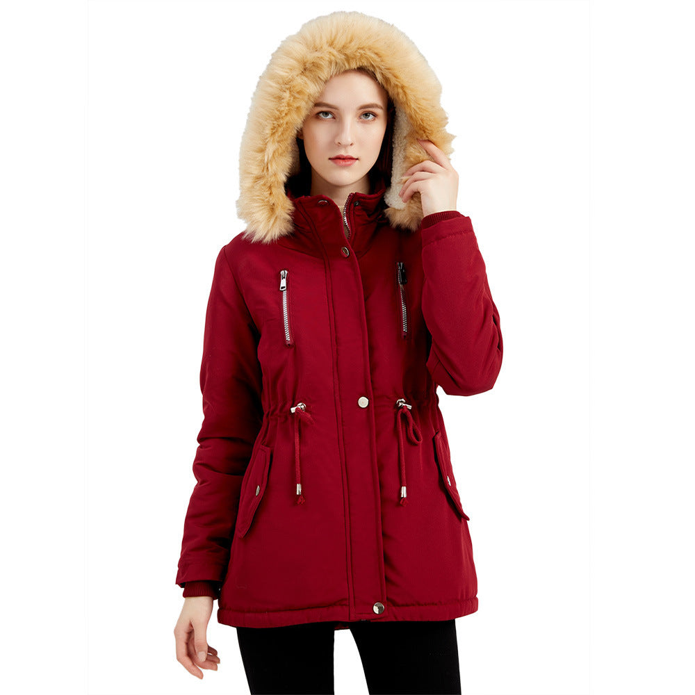 Detachable Hooded Fleece Winter Coat