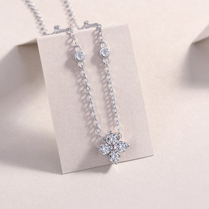 Radiant Star — Signature Sterling Silver Pendant Necklace (Luxury Moissanite)