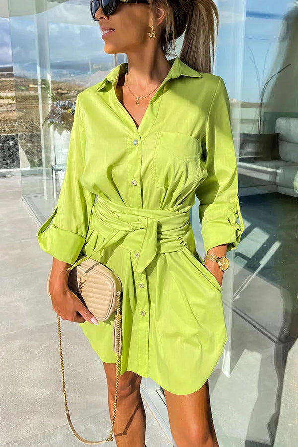 Multi-Color Rolled Sleeves Shirt
