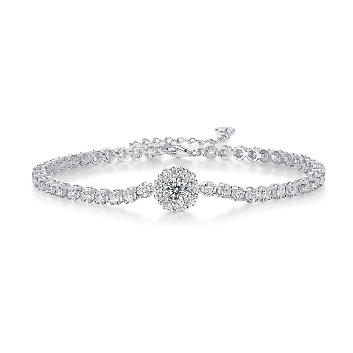 The Bridge Of Magpies — Signature Sterling Silver Bracelet (Luxury Moissanite)