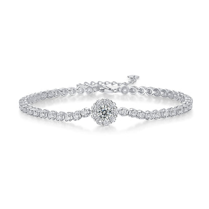 The Bridge Of Magpies — Signature Sterling Silver Bracelet (Luxury Moissanite)