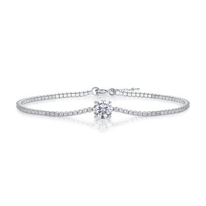 Dawn — Signature Sterling Silver Bracelet (Luxury Moissanite)