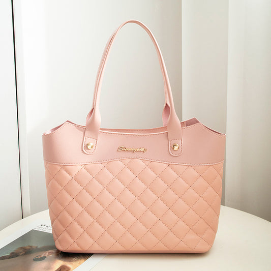 Rhombus Shopping Shoulder Crossbody Bag