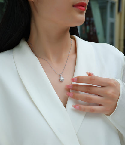 Infinite — Signature Sterling Silver Pendant Necklace (Luxury Moissanite)